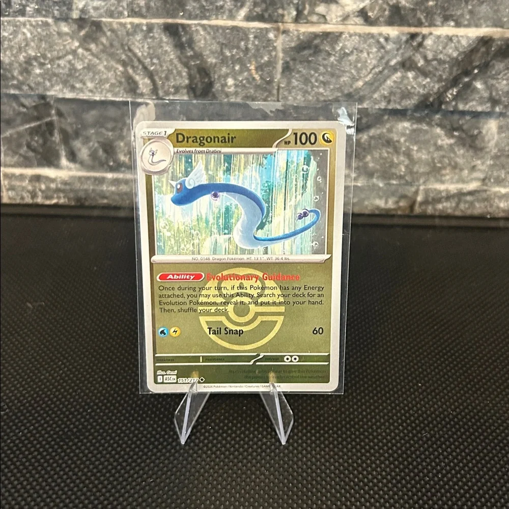 Pokemon‎ Dragonair 151/217 Reverse Holo Card from Ascended Heroes Set M/NM